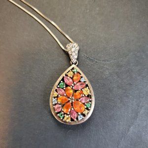 Sterling silver flower pendant - Kay Jewelers